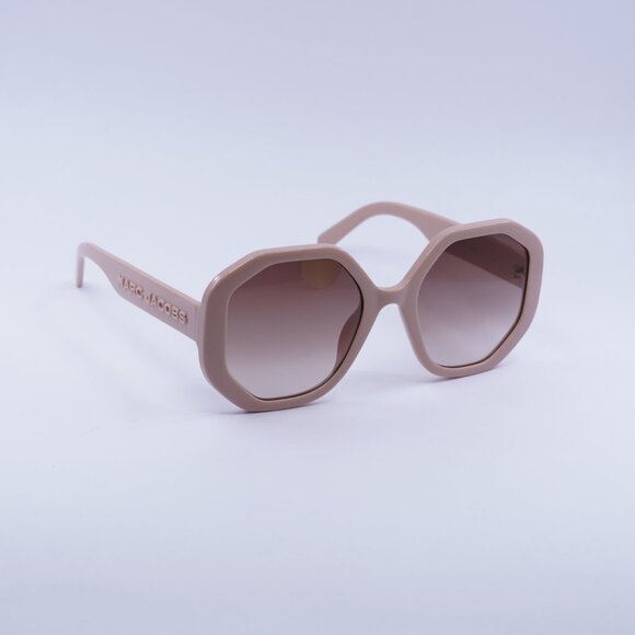Marc Jacobs MARC 659/S 035J HA Sunglasses Pink Round Frame, Brown Lenses - Picture 4 of 11